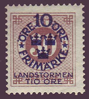 SWB091 Suède Scott # B9 MNH * *